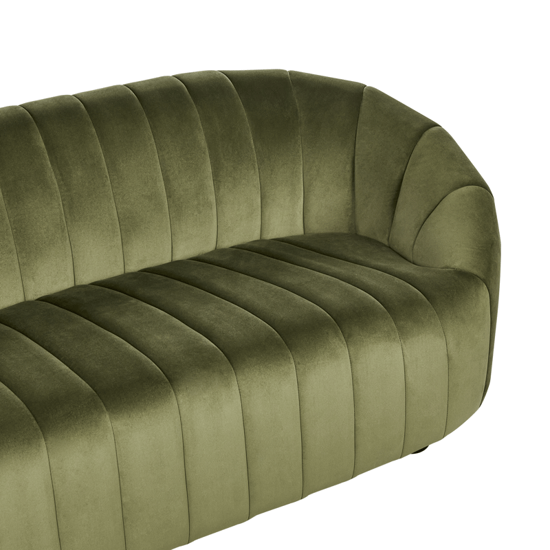 3-personers sofa Malung - Mørkegrøn - Møbler - Sofaer - Velour sofaer