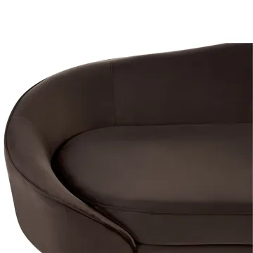 3-personers sofa Savar - Mørkebrun - Møbler - Sofaer - Velour sofaer