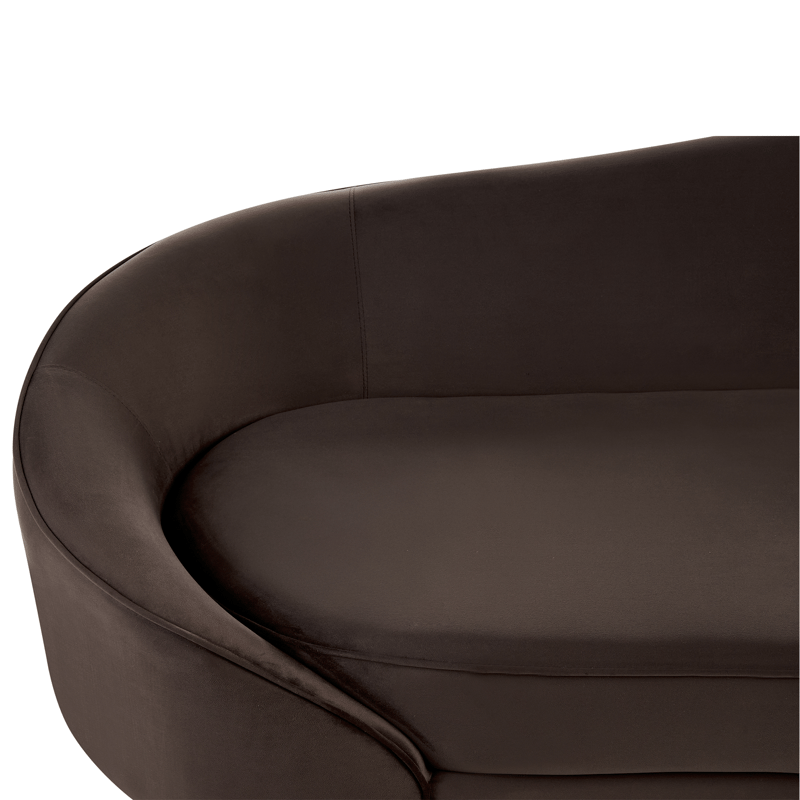 3-personers sofa Savar - Mørkebrun - Møbler - Sofaer - Velour sofaer