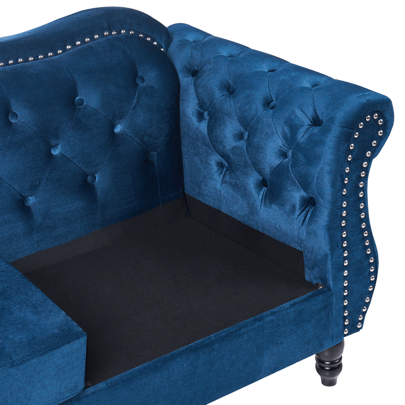 3-personers sofa Skien - Marineblå - Møbler - Sofaer - Chesterfield sofaer