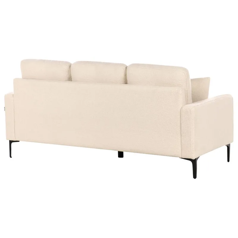 3-personers sofa Gavle - Beige, sort/Bouclé - Møbler - Sofaer - 3 personers sofa