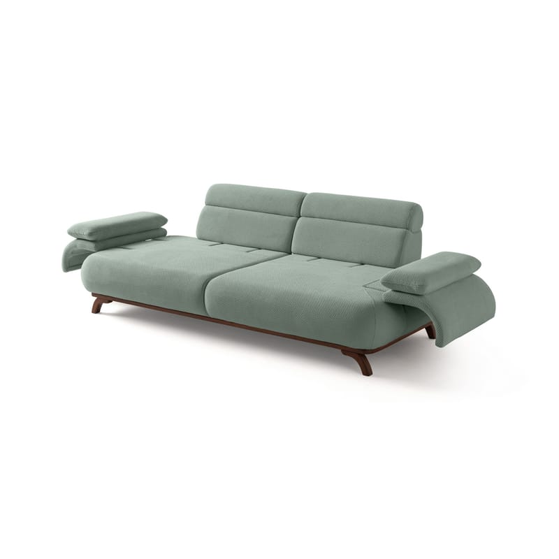 3-personers sofa Atelier Del Sofa Bonjo Valnød (246 x 81 x 97 cm) Sea Green - Havgrøn - Møbler - Sofaer - 3 personers sofa