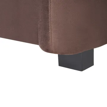 3-personers sofa Veltada - Mørkebrun - Møbler - Sofaer - Velour sofaer