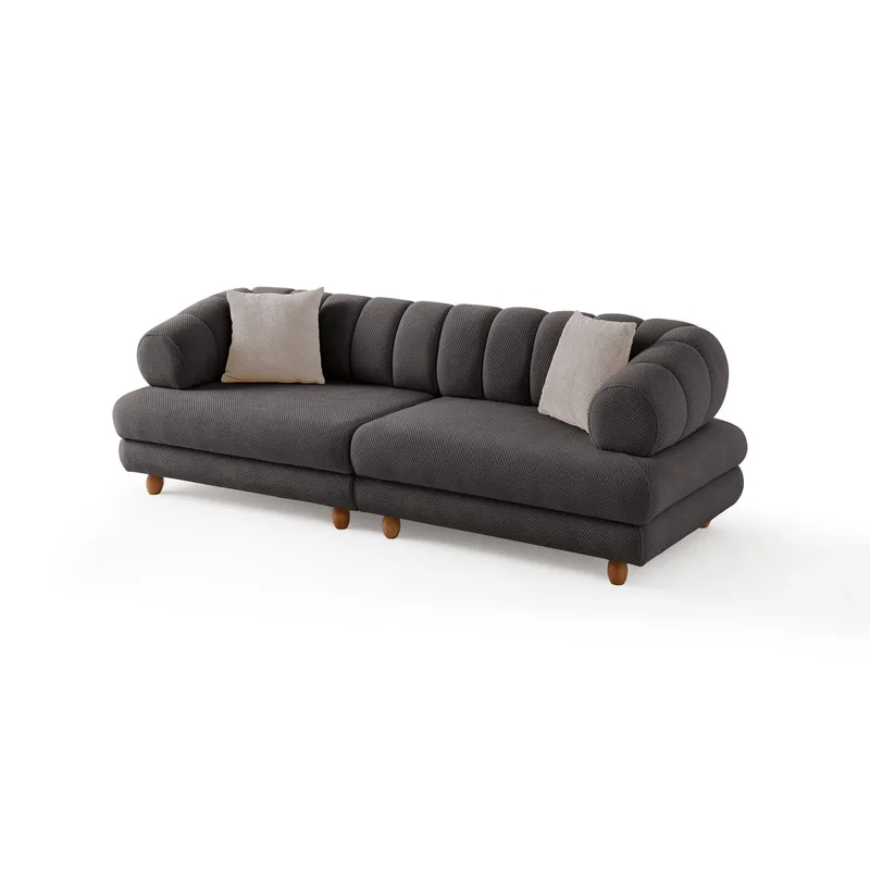 3-personers sofa Atelier Del Sofa Gloria (240 x 80 x 95 cm) Antracit, Antracit
