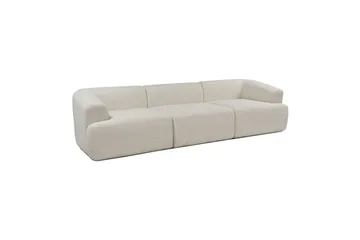 3-personers sofa Dashwood Hvid - Hvid - Møbler - Sofaer - 4 personers sofa