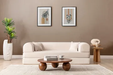 3-personers sovesofa Atelier Del Sofa Legom Eco (190 x 90 x 25 cm) Creme - Møbler - Sofaer - Sovesofaer
