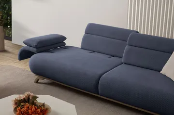 3-personers sofa Atelier Del Sofa Bonjo Silver (246 x 81 x 97 cm) Marineblå - Marineblå - Møbler - Sofaer - 3 personers sofa