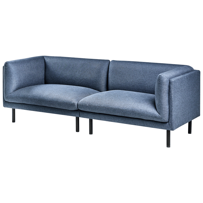 3-personers sofa Vorgod Stof - Mørkeblå - Møbler - Sofaer - 3 personers sofa