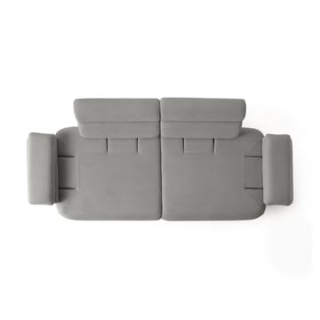 3-personers sofa Atelier Del Sofa Bonjo Valnød (246 x 81 x 97 cm) Grå - Grå - Møbler - Sofaer - 3 personers sofa