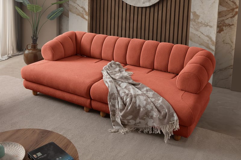 3-personers sofa Atelier Del Sofa Gloria (240 x 80 x 95 cm) Tile Red - Tile Red - Møbler - Sofaer - 3 personers sofa