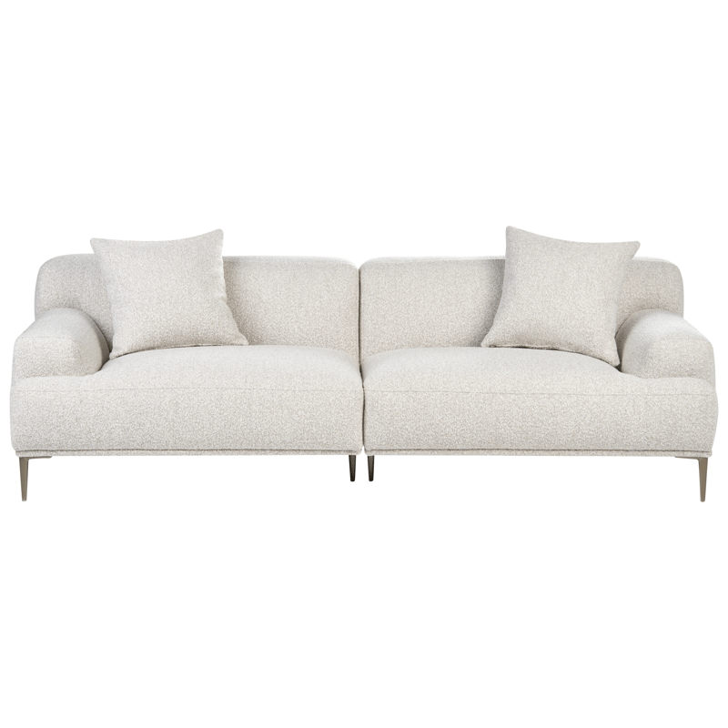 3-personers sofa Matila i bouclé - Hvid - Møbler - Sofaer - 3 personers sofa