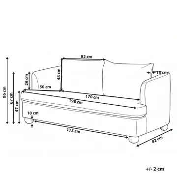 3-personers sofa Rattvik - Brun - Møbler - Sofaer - 3 personers sofa