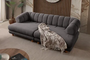 3-personers sofa Atelier Del Sofa Gloria (240 x 80 x 95 cm) Antracit - Antracit - Møbler - Sofaer - 3 personers sofa
