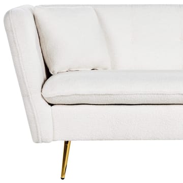 3-personers sofa Frederica - Hvid, guld/Bouclé - Møbler - Sofaer - Chesterfield sofaer