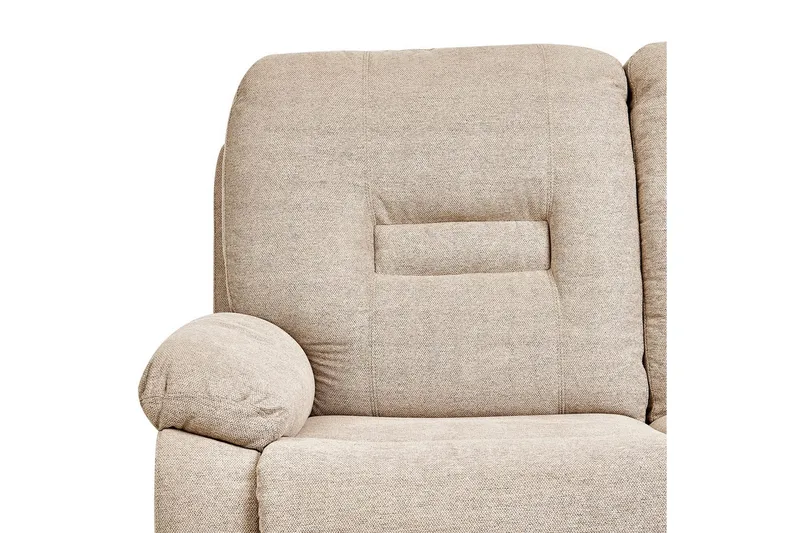 3-personers reclinersofa, manuel Delia - Beige, sort - Møbler - Sofaer - 3 personers sofa