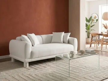 3-personers sofa Pori - Off-White - Møbler - Sofaer - 3 personers sofa