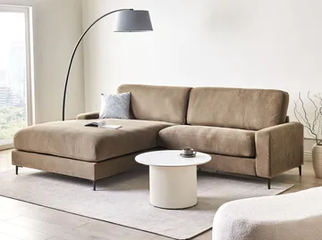 3-personers sofa Maloy højrevendt - Brun - Møbler - Sofaer - Sofa med chaiselong
