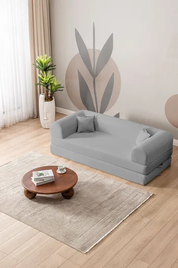 3-personers sovesofa Atelier Del Sofa Legom Eco (190 x 90 x 25 cm) Lysegrå - Møbler - Sofaer - Sovesofaer