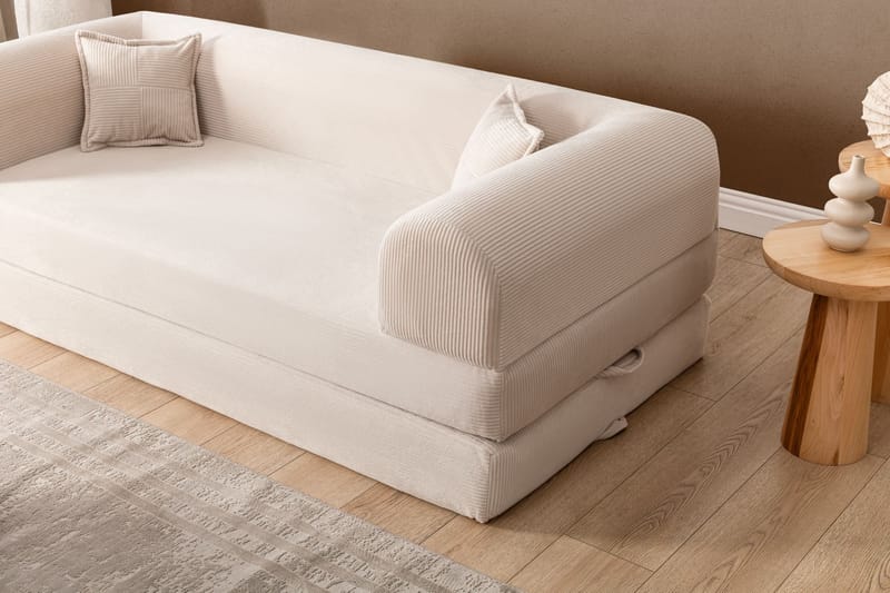 3-personers sovesofa Atelier Del Sofa Legom Eco (190 x 90 x 25 cm) Creme - Møbler - Sofaer - Sovesofaer