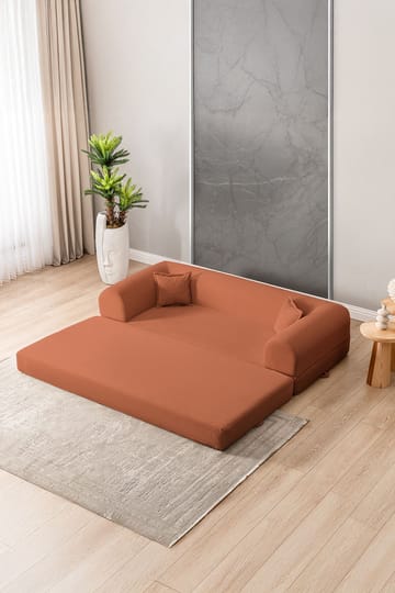3-personers sovesofa Atelier Del Sofa Legom Eco (190 x 90 x 25 cm) Orange - Møbler - Sofaer - Sovesofaer