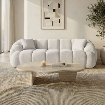 3-personers sofa Atelier Del Sofa Octavio (233 x 70 x 80 cm) Hvid - Møbler - Sofaer - 3 personers sofa