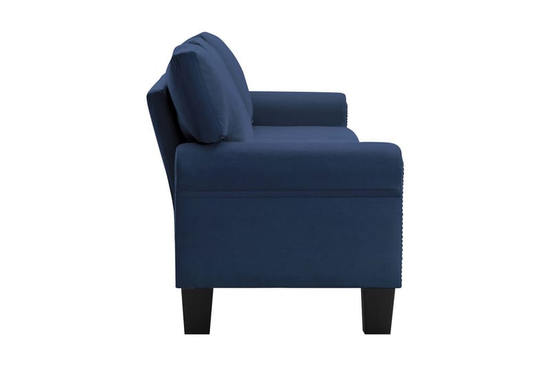 4-personers sofa stof blå - Blå - Møbler - Sofaer - 4 personers sofa