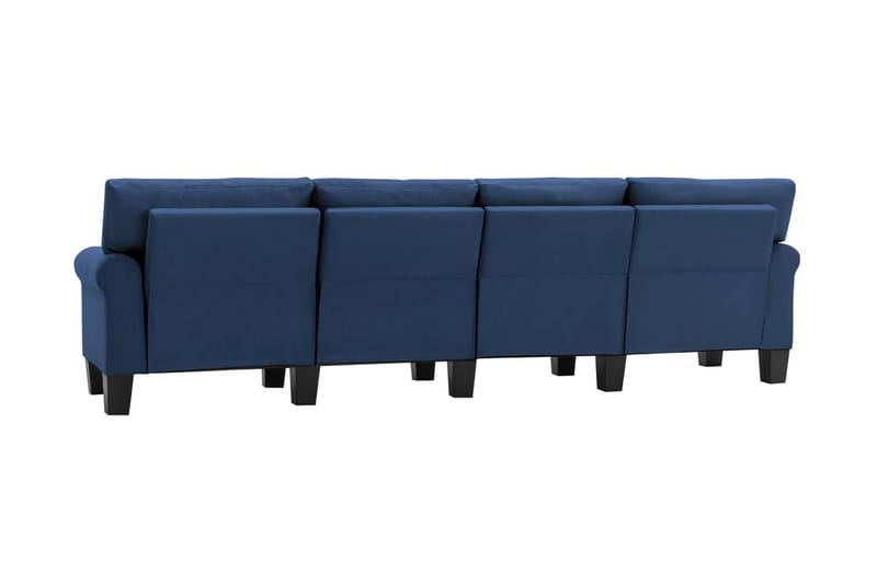 4-personers sofa stof blå - Blå - Møbler - Sofaer - 4 personers sofa