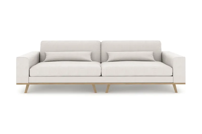 Copenhagen 4-personers Stofsofa - Lysegrå - Møbler - Sofaer - 4 personers sofa