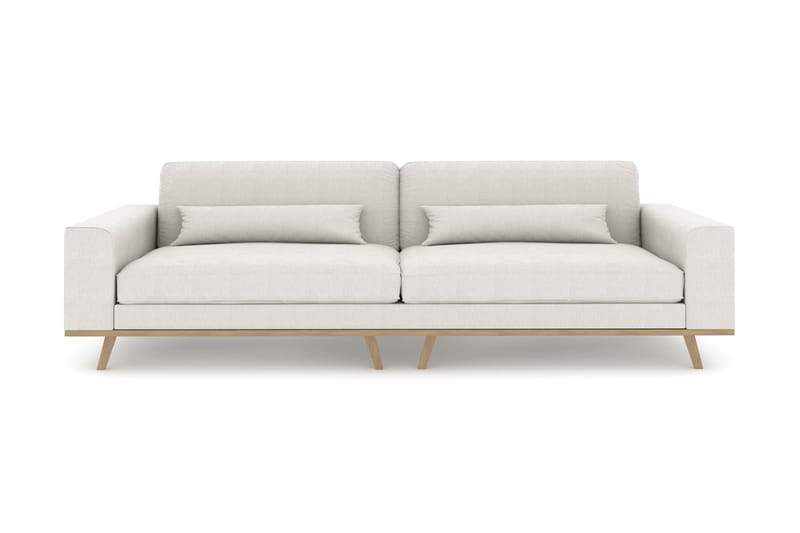 Copenhagen 4-personers Stofsofa - Lysegrå - Møbler - Sofaer - 4 personers sofa