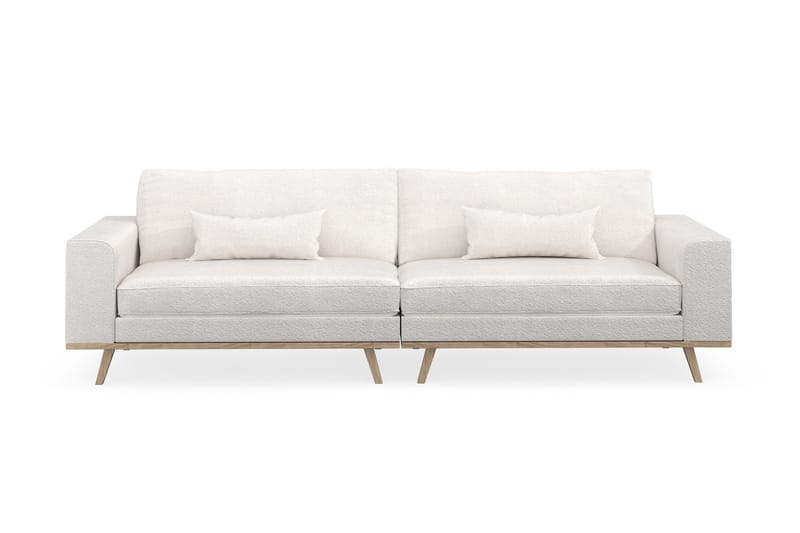 Copenhagen 4-personers Sofa i Bouclé - Hvid - Møbler - Sofaer - 4 personers sofa