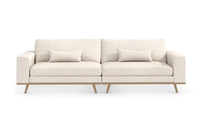 Copenhagen 4-personers Stofsofa - Beige - Møbler - Sofaer - 4 personers sofa