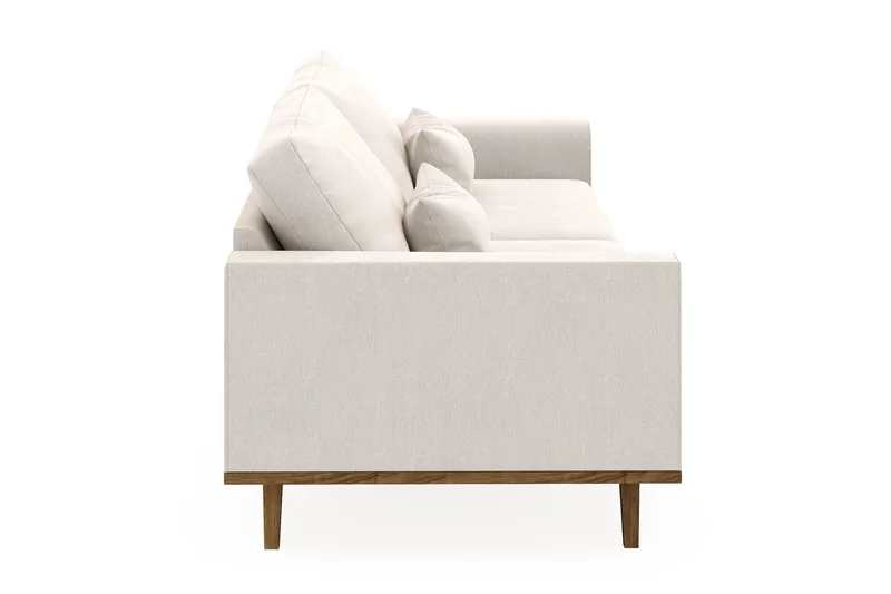 Copenhagen 4-personers Fløjlssofa - Cremehvid - Møbler - Sofaer - 4 personers sofa