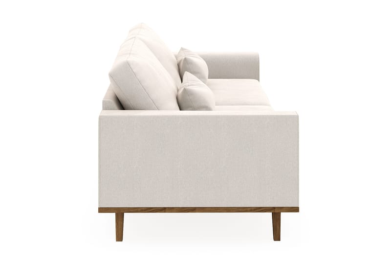 Copenhagen 4-personers Fløjlssofa - Cremehvid - Møbler - Sofaer - 4 personers sofa