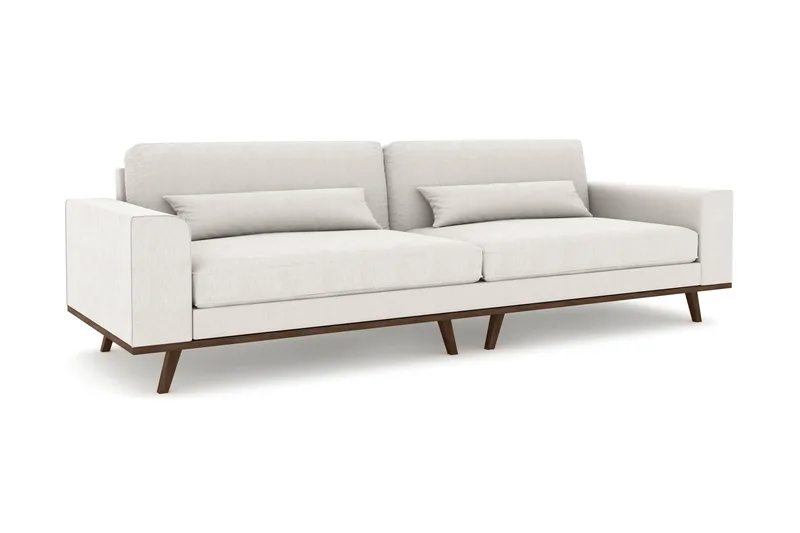 Copenhagen 4-personers Stofsofa - Lysegrå - Møbler - Sofaer - 4 personers sofa