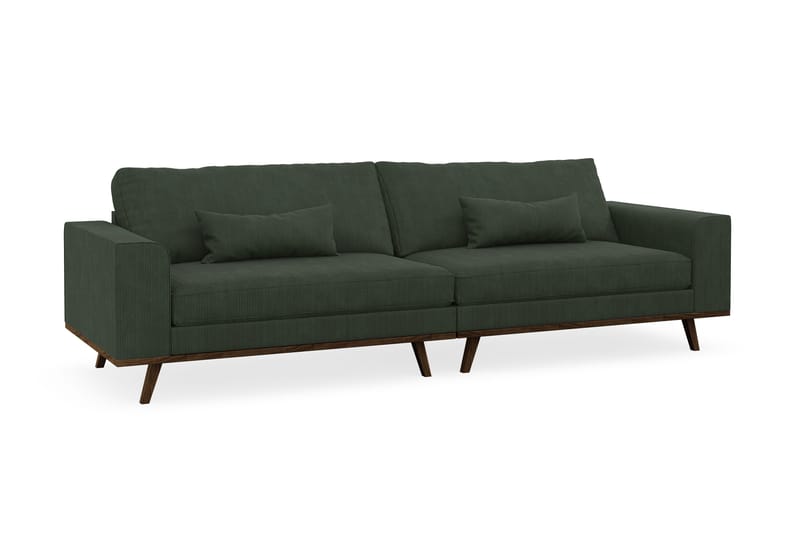 Copenhagen 4-personers Manchestersofa - Mørkegrøn - Møbler - Sofaer - 4 personers sofa