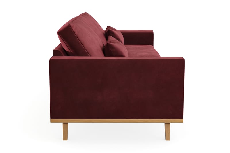Copenhagen 4-personers Fløjlssofa - Lilla - Møbler - Sofaer - 4 personers sofa