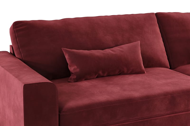 Copenhagen 4-personers Fløjlssofa - Lilla - Møbler - Sofaer - 4 personers sofa