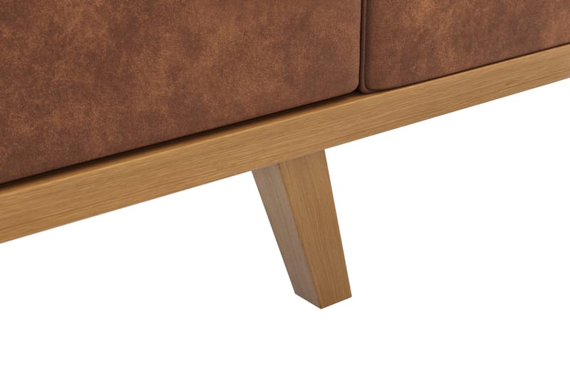 Copenhagen 4-personers Sofa i Kunstlæder - Brun - Møbler - Sofaer - 4 personers sofa