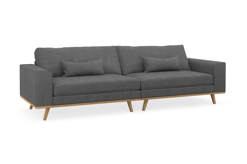 Copenhagen 4-personers Stofsofa - Mørkegrå - Møbler - Sofaer - 4 personers sofa