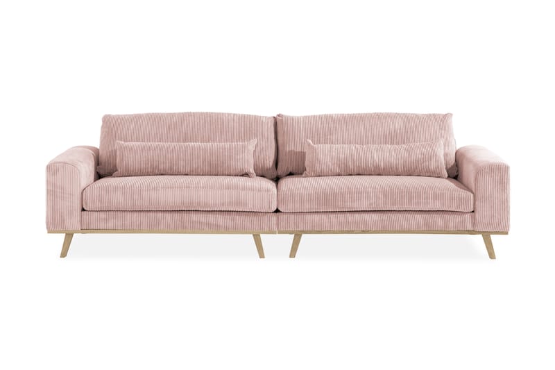 Copenhagen 4-Personers Sofa - Lyserød - 4 personers sofa