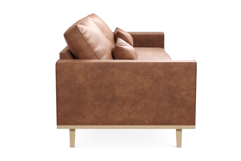 Copenhagen 4-Personers Sofa - Brun - 4 personers sofa