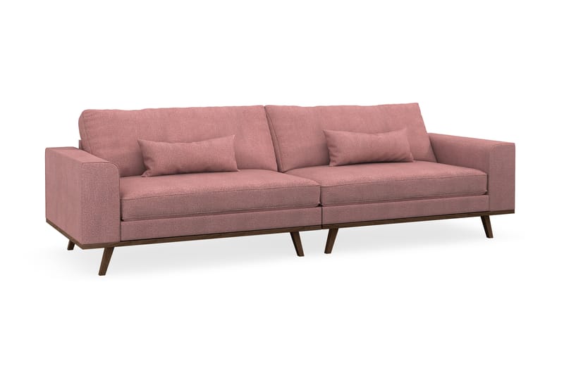 Copenhagen 4-Personers Sofa - Lyserød - 4 personers sofa