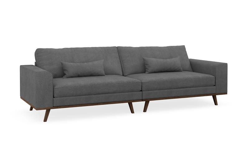 Copenhagen 4-personers Stofsofa - Mørkegrå - Møbler - Sofaer - 4 personers sofa