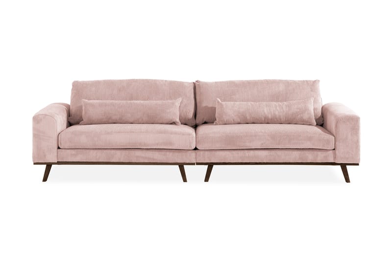 Copenhagen 4-Personers Sofa - Lyserød - 4 personers sofa