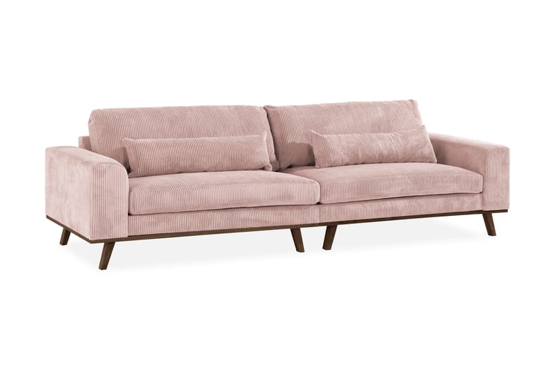 Copenhagen 4-Personers Sofa - Lyserød - 4 personers sofa