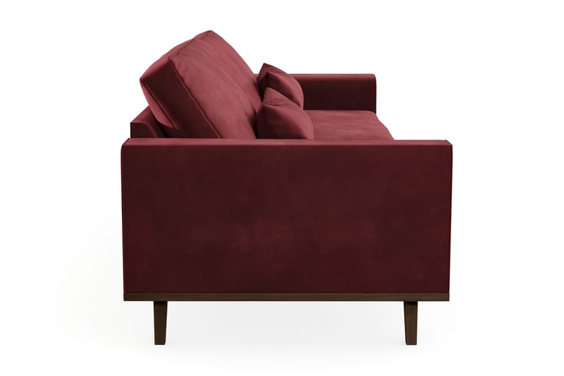 Copenhagen 4-personers Fløjlssofa - Lilla - Møbler - Sofaer - 4 personers sofa