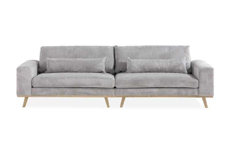 Copenhagen 4-personers Manchestersofa - Lysegrå - Møbler - Sofaer - 4 personers sofa