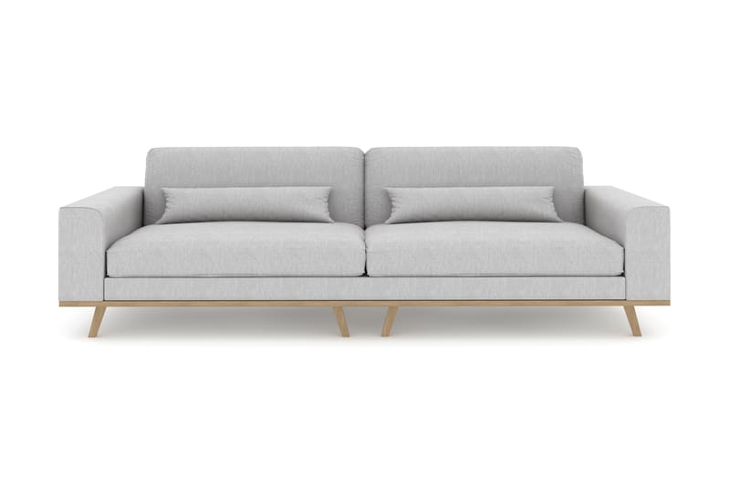 Copenhagen 4-personers Stofsofa - Grå - Møbler - Sofaer - 4 personers sofa