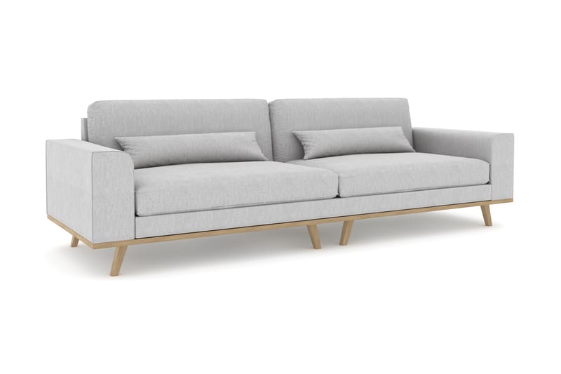 Copenhagen 4-personers Stofsofa - Grå - Møbler - Sofaer - 4 personers sofa