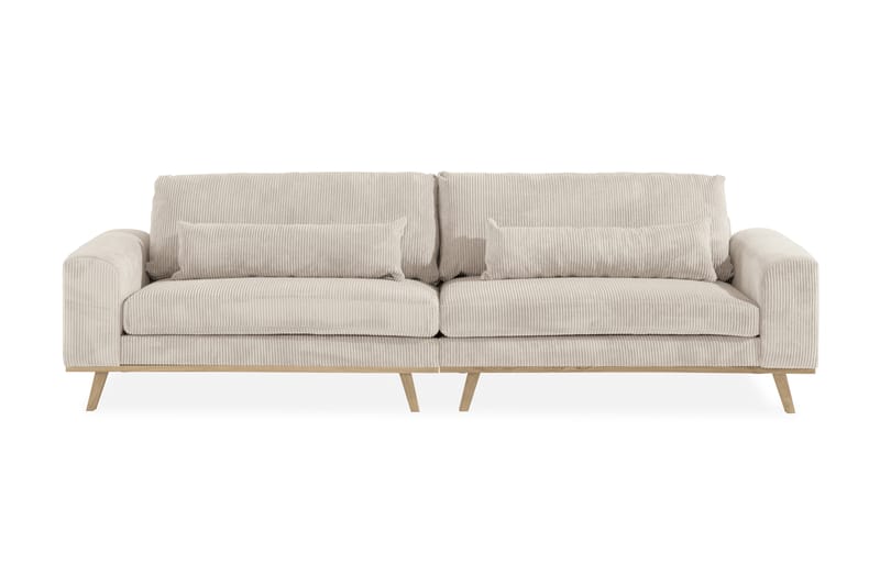 Copenhagen 4-personers Manchestersofa - Beige - Møbler - Sofaer - 4 personers sofa